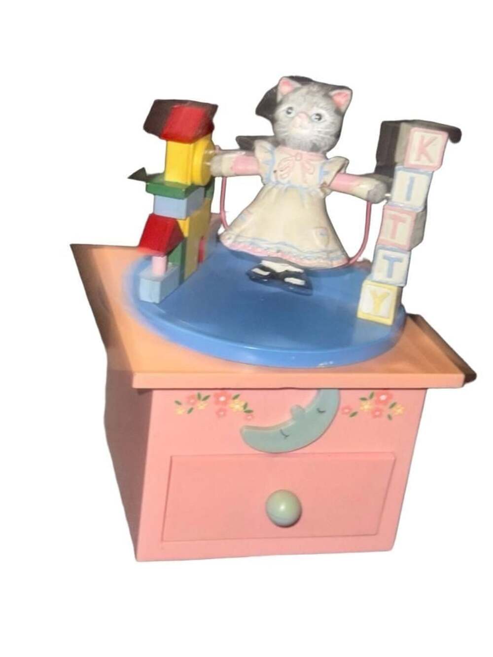 Schmid Kitty Cucumber Musical Box Jump Rope Kitty